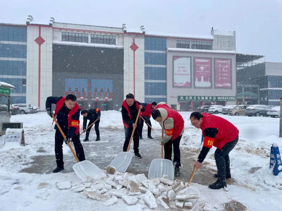 扫雪除冰 党员先行——载和公司党支部开展扫雪除冰志愿服务活动